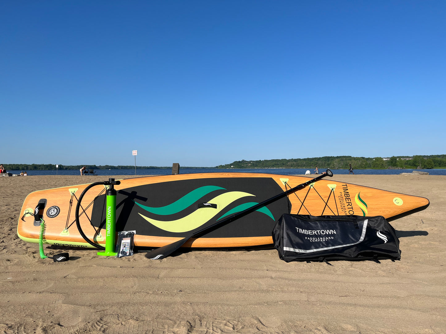 The Evergreen 12’ x 30” x 6” Inflatable Touring Paddleboard Package