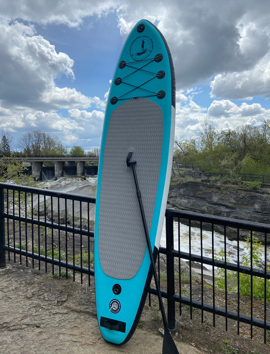 10 ft 6 " Blue Hogs Back Inflatable Paddleboard