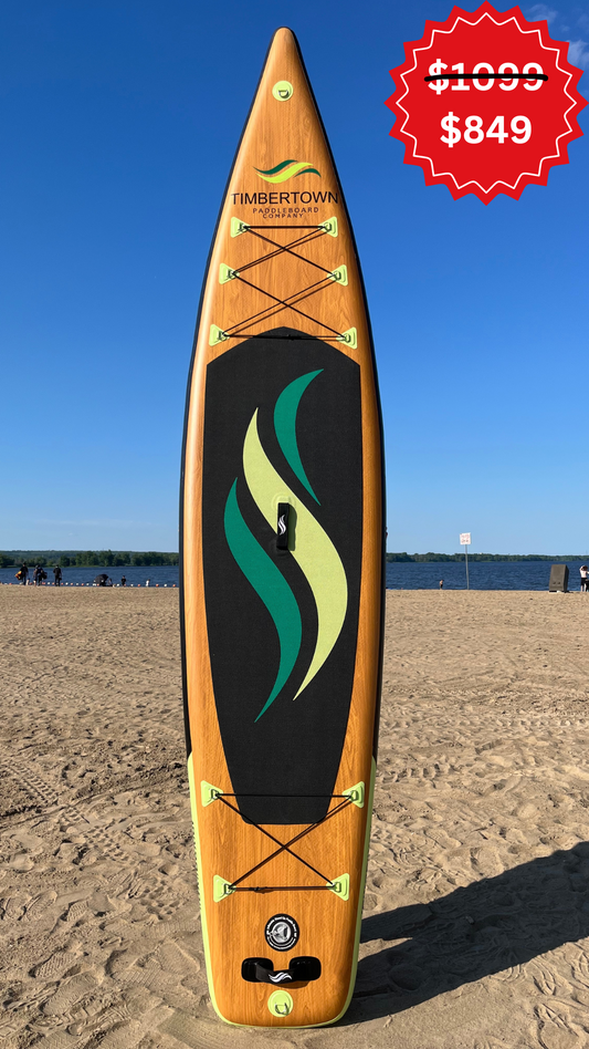 The Evergreen 12’ x 30” x 6” Inflatable Touring Paddleboard Package